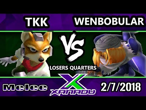 S@X 240 Melee - TKK (Fox) Vs. Wenbobular (Sheik, Fox) - SSBM Losers Quarters - Smash Melee