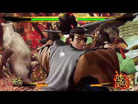Shiki vs Jubei Yagyu - Samurai Shodown gameplay