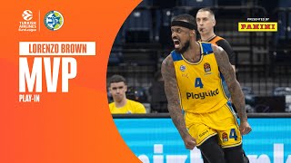 Lorenzo BROWN's 3-point gave Maccabi easy win | MVP Play-In | 2023-24 Turkish Airlines EuroLeague