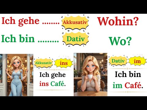 Wo oder Wohin? 🤔 Deutsch lernen mit Akkusativ & Dativ einfach