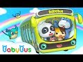 Baby Panda Bus Driver | Wheels on the Bus | Number Song, Car Song | Nursery Rhymes | BabyBus