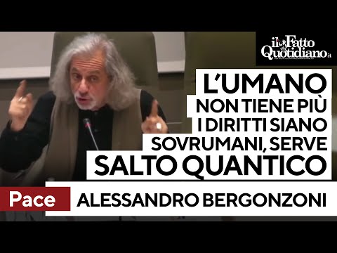 Alessandro Bergonzoni per la pace: "Diritti Umani? No siano sovrumani, serve un salto quantico"