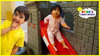 Ryan plays Hide and Seek with Emma and Kate!