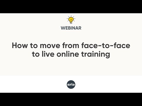 [Video] Webinar: Moving from face-to-face training to live online