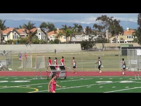 FSB 400m at Edison HS 4-13-17 - Los Alamitos Boys