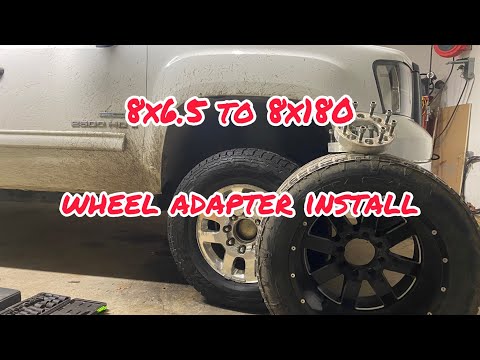 How to install 8x6.5 to 8x180 WHEEL ADAPTERS!!