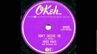 Chuck Willis, (Solo) - Don't Deceive Me - 1953- 10", 78 RPM, Single Okeh 6985.wmv