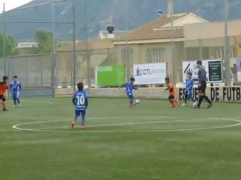 Partido fútbol Prebenjamin Nueva Cartagena- Santa Lucia 21-02-2015 Primera parte