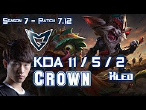 SSG Crown KLED vs EKKO Top - Patch 7.12 KOREA Ranked
