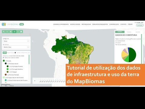 Tutorial de utilização dos dados de infraestrutura e uso da terra do MapBiomas