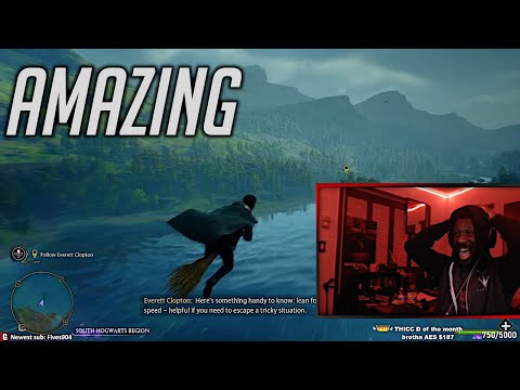 Flying For The First Time in HOGWARTS LEGACY was MAGICAL 😂