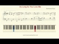 How To Play Piano: Backstreet Boys "As Long As ...