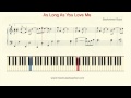 How To Play Piano: Backstreet Boys "As Long As ...