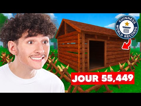 I tried to beat the world record with the smallest base over 99 nights! (Roblox)