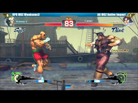 SSF4 AE2012 RPD MCZ Weaksauc3 vs AG MCZ Native Impact GUTS2 Tournament