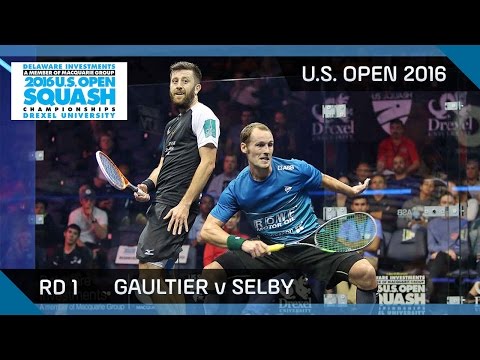 Squash: Gaultier v Selby - U.S. Open 2016 - Rd 1 Highlights