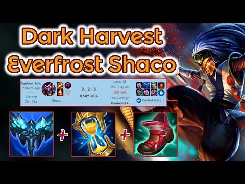 Everfrost Dark Harvest Shaco - Road to Master S12 [League of Legends] Full Gameplay - Infernal Shaco