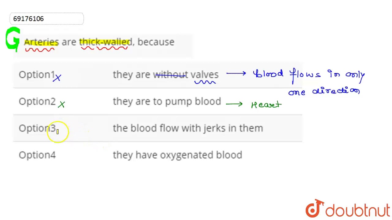 Why are walls of arteries thicker than veins? More REF
