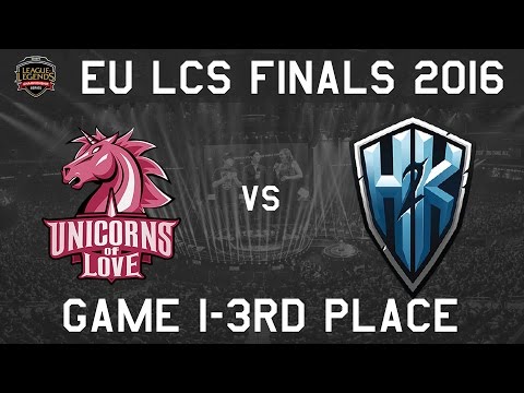 H2K vs UOL Game 1 | 3rd Place - EULCS Finals - Unicorns of Love vs. H2K Gaming | LoL Esports 247