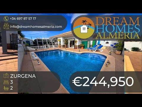 Immaculate 3 bed 2 bath villa with pool Zurgena