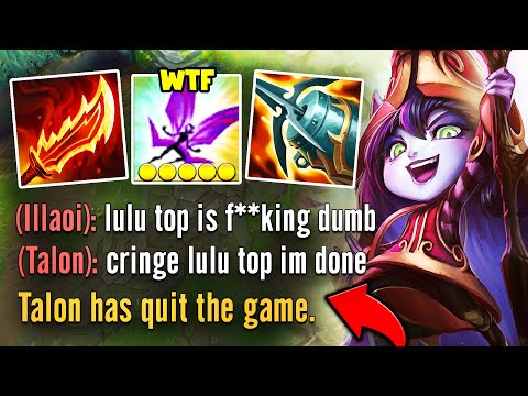 Machine Gun Lulu top makes the enemy team Rage Quit! (THEY UNINSTALLED AFTER)