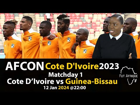 AFCON Cote D'Ivoire 2023 Matchday1. Cote D'Ivoire vs Guinea-Bissau.