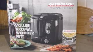 Vita Spin Rotho Fritteuse von Gastroback auspacken und frittieren - weniger Fett und sau lecker