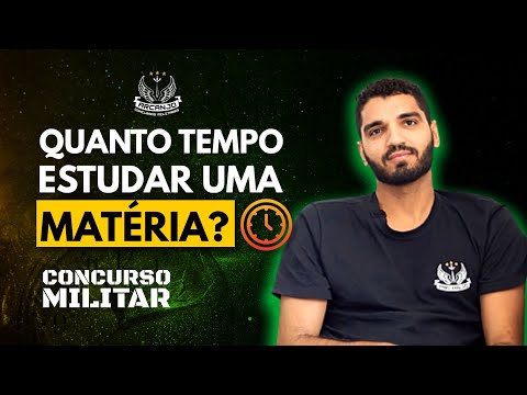 QUANTO TEMPO ESTUDAR UMA MATÉRIA? CONCURSO MILITAR - Tropa do Arcanjo