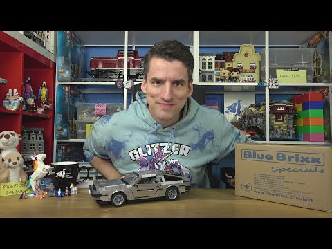 Zurück in die Zukunft DeLorean in Metallic Silver von BlueBrixx® Special 107706