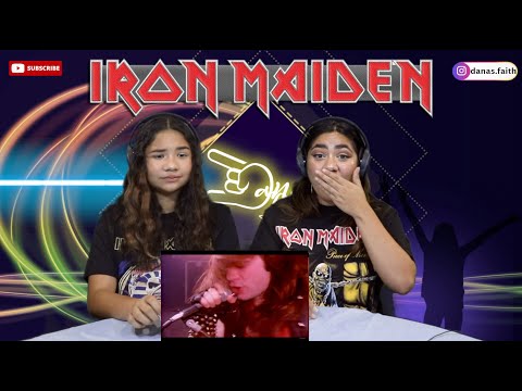 Two Girls react To Iron Maiden - Run To The Hills (Official Video)