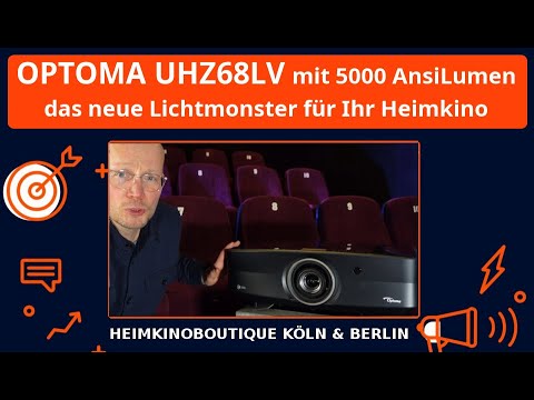 Optoma UHZ68LV Produktvorstellung – Die neue 4K-Laser Lichtkanone im Vergleich zum Epson LS12000B 🔥