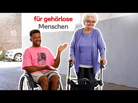 Ruth (93!) checkt mit LEEROY Barrieren 👵🏼👨🏽‍🦽 für ROLLSTUHL und ROLLATOR (Deutsche Gebärdensprache)