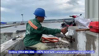 Khoan rút lõi ở cảng vũng tàu