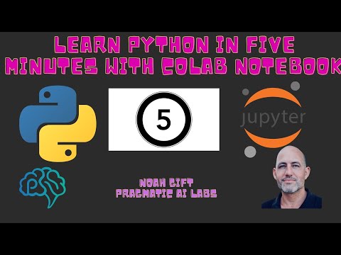 Learn Python in five Minutes with Colab Notebook