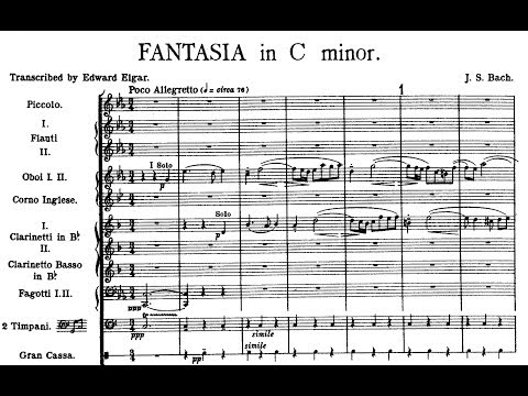 Edward Elgar -  Fantasia & Fugue in C minor, Op. 86 (after Bach, BWV 537)