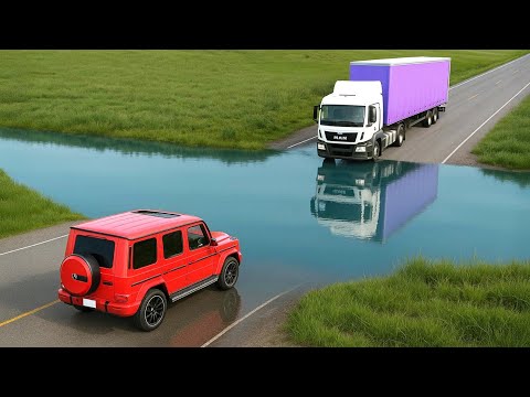 Cars vs Deep Water Challenge #14 in BeamNG Drive!