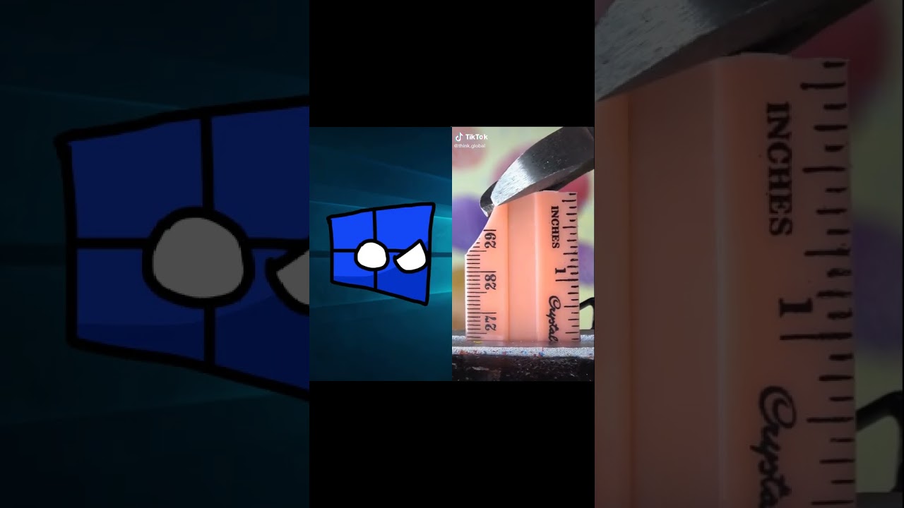 Windows 8, 8.1, 10 and 11 reacts to a ruler breaking - #shorts #memes  #windows #oslogos