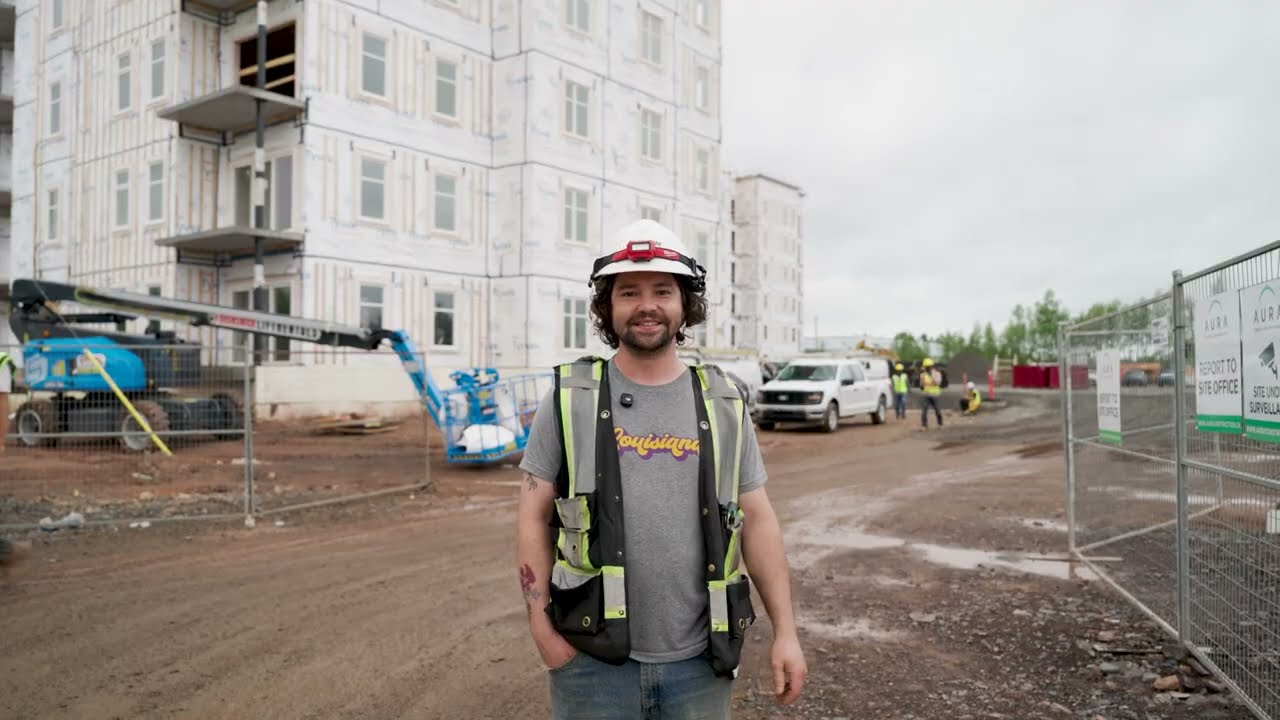 Electrical rough-in and temporary jobsite power filmed for LuMar Electric in Riverview, NB — produced by LIF Media