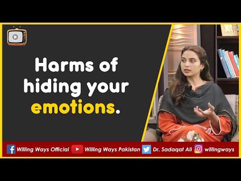 Harms of hiding your emotions