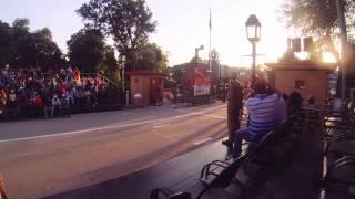 preview picture of video 'Retreat Ceremony At Wagah Border, Amritsar'