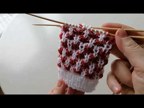 Knitting pattern in rounds 😍