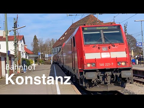 Bahnhof Konstanz | Frau überquert geschlossene Schranke!! | SBB | Schwarzwaldbahn | Seehas