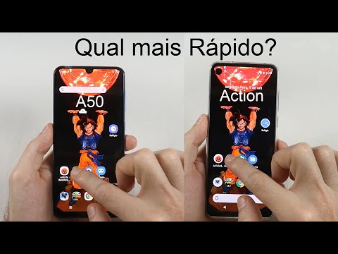 Speedtest Galaxy A50 vs Motorola One Action