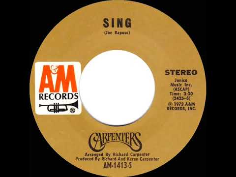 1973 HITS ARCHIVE: Sing - Carpenters (stereo 45--#1 A/C)