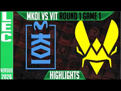 MKOI vs VIT Highlights Game 1 | LEC Playoffs 2026 Round 1 | Movistar KOI vs Team Vitality G1