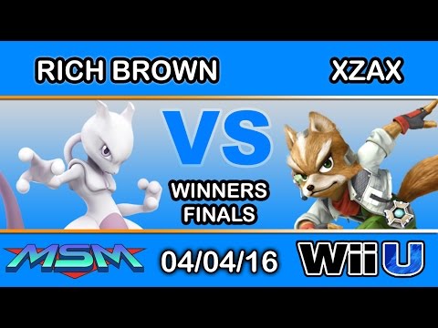 MSM 44 - Rich Brown (Mewtwo) Vs. NME | Xzax (Fox) Winners Finals - Smash Wii U