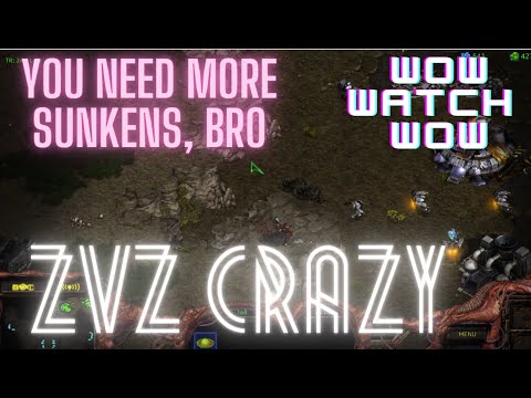 BROOD WAR STARCRAFT 1 ZVZ 12 HATCH - VERY SNEAKY!! WOW WHAT A RUSH!!!!