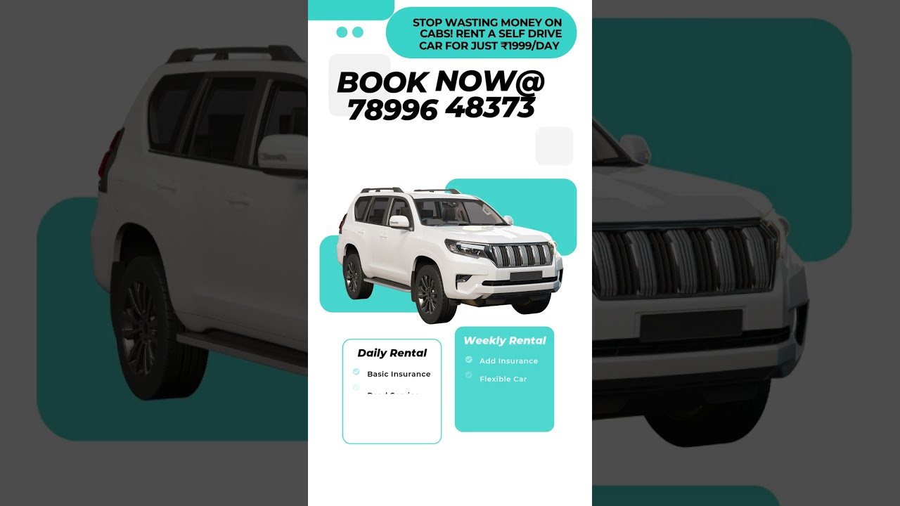 Rent a SELF DRIVE Car for Just ₹1999 per Day and Save Big on Cab Fares!