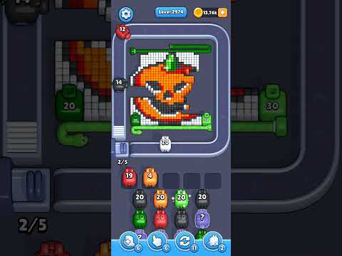 Pixel Flow Level 2974 Walkthrough
