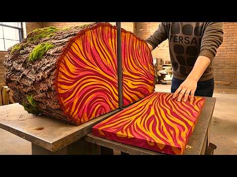 Transforming Worthless Pieces of Wood into Stunning Works of Art - 3D Wood Mosaic Art!